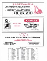 Lynn Township Owners Directory, Ad - R and R Excavating, Lang's Meat Market, Crow River mutual Insurance Co., McLeod County 2003